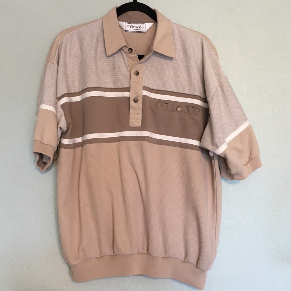 Vintage Classics Polo Large Tan Shirt